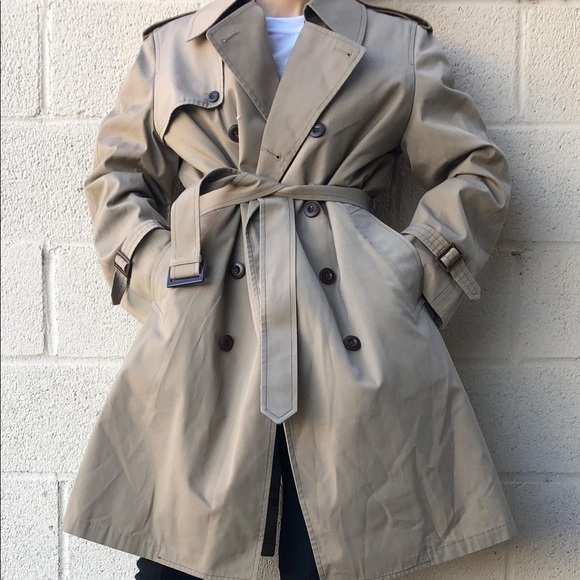 London Fog Jackets & Blazers - Vintage Oversized Beige Trench Coat